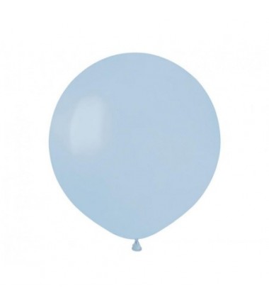 Balony Gemar 48 cm - 19" - pastelowe pudrowe błękitne Powder blue G19/108 - 25 sztuk
