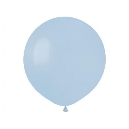 Balony Gemar 48 cm - 19" - pastelowe pudrowe błękitne Powder blue G19/108 - 25 sztuk