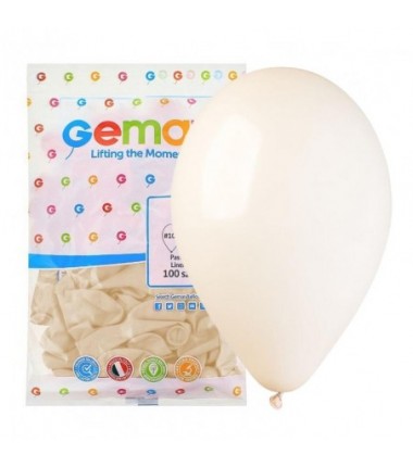 Balony Gemar 30 cm - 12" - pastelowe lniane Linen G110/106 - 100 sztuk