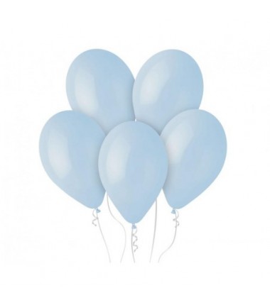 Balony Gemar 30 cm - 12" - pastelowe pudrowe błękitne Powder blue G110/108 - 100 sztuk