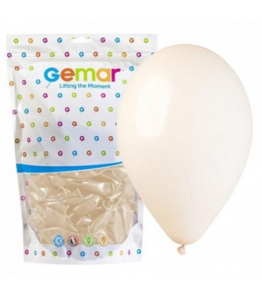 Balony Gemar 33 cm - 13" - pastelowe lniane Linen G120/106 - 50 sztuk
