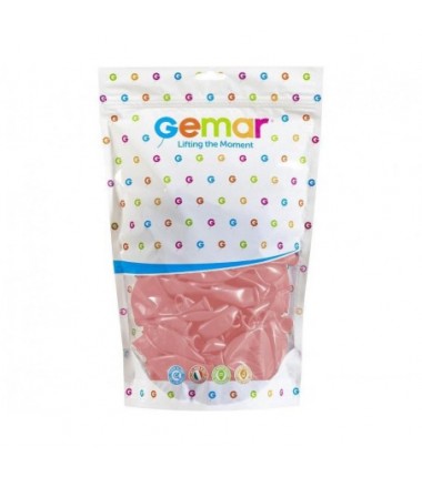 Balony Gemar 33 cm - 13" - pastelowe pudrowe różowe Powder pink G120/107 - 50 sztuk