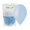 Balony Gemar 33 cm - 13" - pastelowe pudrowe błękitne Powder blue G120/108 - 50 sztuk