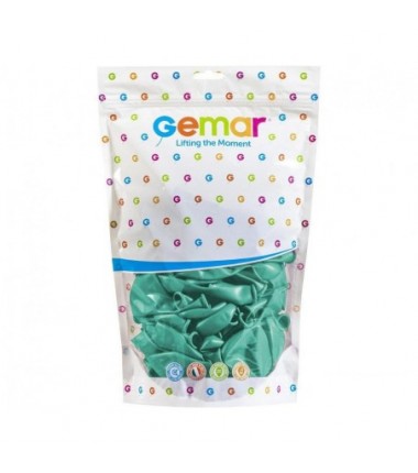 Balony Gemar 33 cm - 13" - pastelowe miętowe Tiffany G120/109 - 50 sztuk