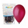 Balony Gemar 33 cm - 13" - pastelowe bordowe Burgundy G120/047 - 50 sztuk