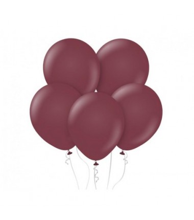 Balony Kalisan 30 cm - 12" - STANDARD Burgundy - bordowe - 100 sztuk