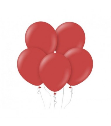 Balony Kalisan 30 cm - 12" - STANDARD Deep Red - głęboki czerwony, pastelowy czerwony - 100 sztuk