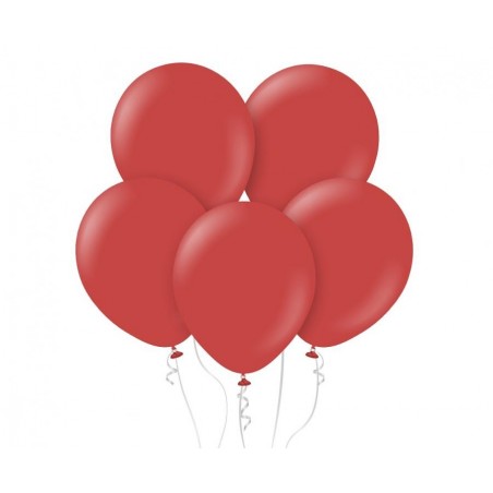 Balony Kalisan 30 cm - 12" - STANDARD Deep Red - głęboki czerwony, pastelowy czerwony - 100 sztuk