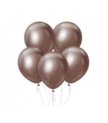 Balony Kalisan 30 cm - 12" - MIRROR Chocolate - czekoladowe - 50 sztuk