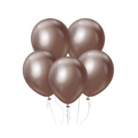 Balony Kalisan 30 cm - 12" - MIRROR Chocolate - czekoladowe - 50 sztuk