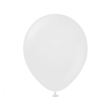 Balony Kalisan 46 cm - 18" - STANDARD White - pastelowe białe - 25 sztuk