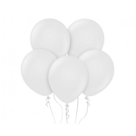 Balony Kalisan 46 cm - 18" - STANDARD White - pastelowe białe - 25 sztuk