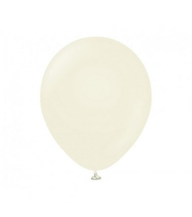 Balony Kalisan 46 cm - 18" - RETRO White Sand - biały piasek, matowe białe - 25 sztuk
