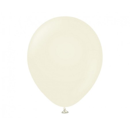 Balony Kalisan 46 cm - 18" - RETRO White Sand - biały piasek, matowe białe - 25 sztuk