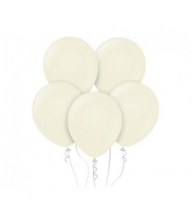 Balony Kalisan 46 cm - 18" - RETRO White Sand - biały piasek, matowe białe - 25 sztuk