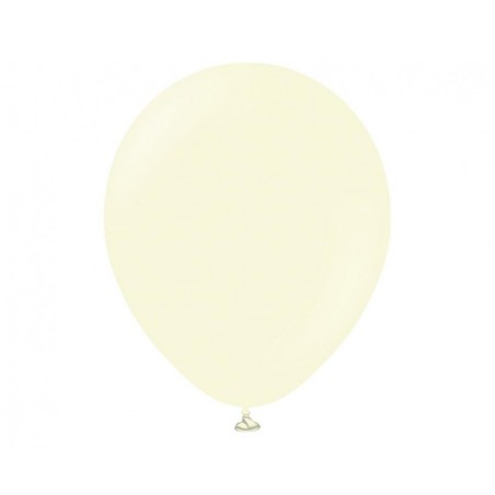 Balony Kalisan 46 cm - 18" - MACARON Pale Yellow - jasnożółte - 25 sztuk
