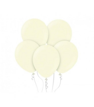 Balony Kalisan 46 cm - 18" - MACARON Pale Yellow - jasnożółte - 25 sztuk