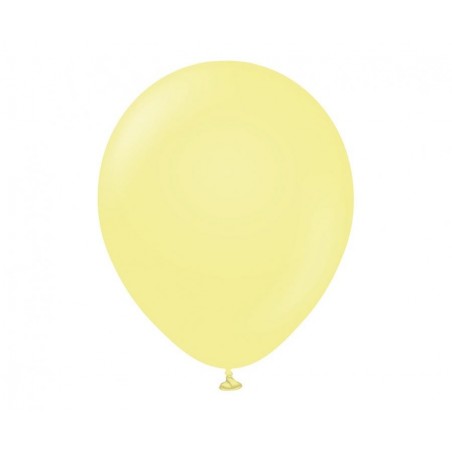 Balony Kalisan 46 cm - 18" - MACARON Yellow - żółte - 25 sztuk