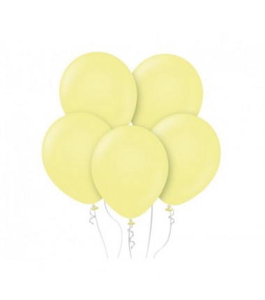 Balony Kalisan 46 cm - 18" - MACARON Yellow - żółte - 25 sztuk