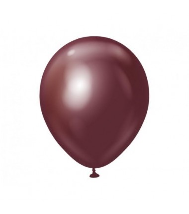 Balony Kalisan 46 cm - 18" - MIRROR Burgundy - chromowane burgundowe, bordowe - 25 sztuk