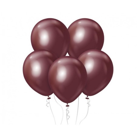 Balony Kalisan 46 cm - 18" - MIRROR Burgundy - chromowane burgundowe, bordowe - 25 sztuk