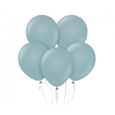Balony Kalisan 46 cm - 18" - RETRO Storm - matowe niebiesko-szare, burzowe, matowe niebieskie - 25 sztuk