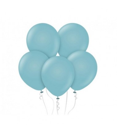 Balony Kalisan 46 cm - 18" - RETRO Blue Glass - niebieskie szkło, matowe niebieskie - 25 sztuk