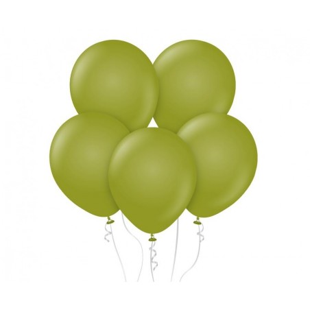 Balony Kalisan 46 cm - 18" - RETRO Olive - matowe oliwkowe - 25 sztuk