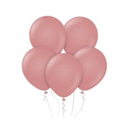 Balony Kalisan 46 cm - 18" - RETRO Rosewood - palisandrowe, matowe różowye - 25 sztuk