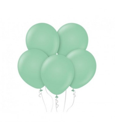Balony Kalisan 46 cm - 18" - STANDARD Mint Green - miętowa zieleń, pastelowe zielone - 25 sztuk