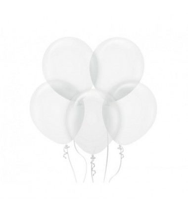 Balony Kalisan 46 cm - 18" - STANDARD Transparent - przezroczyste - 25 sztuk