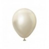 Balony Kalisan 13 cm - 5" - MIRROR White Gold - chromowane białe złoto - 100 sztuk