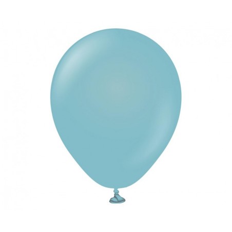 Balony Kalisan 13 cm - 5" - RETRO Blue Glass - niebieskie szkło, matowe niebieskie - 100 sztuk