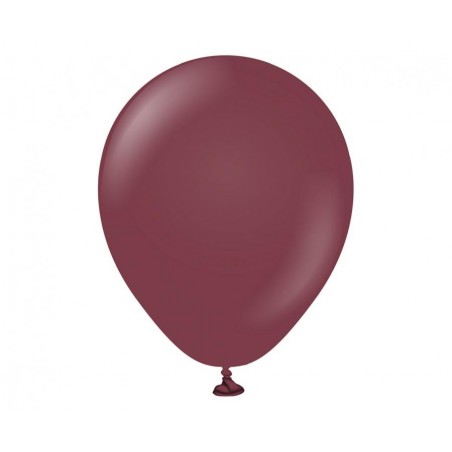 Balony Kalisan 13 cm - 5" - STANDARD Burgundy - bordowe, pastelowe burgundowe - 100 sztuk