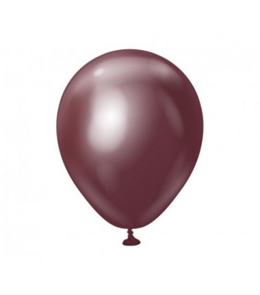 Balony Kalisan 13 cm - 5" - MIRROR Burgundy - chromowane bordowe, burgundowe - 100 sztuk