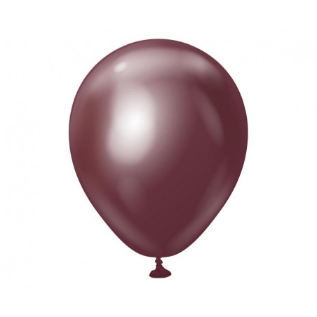 Balony Kalisan 13 cm - 5" - MIRROR Burgundy - chromowane bordowe, burgundowe - 100 sztuk