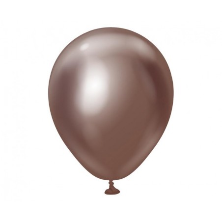 Balony Kalisan 13 cm - 5" - MIRROR Chocolate - chromowane czekoladowe - 100 sztuk