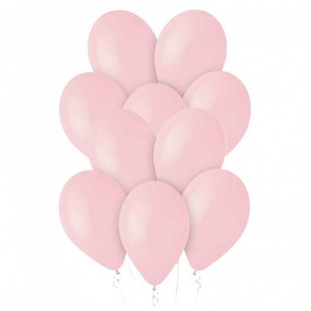 Balony Gemar 30 cm - 12" - pastelowe pudrowy róż Powder pink G110/107 - 10 sztuk
