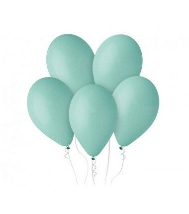 Balony Gemar 30 cm - 12" - pastelowe miętowe Tiffany G110/109 - 10 sztuk
