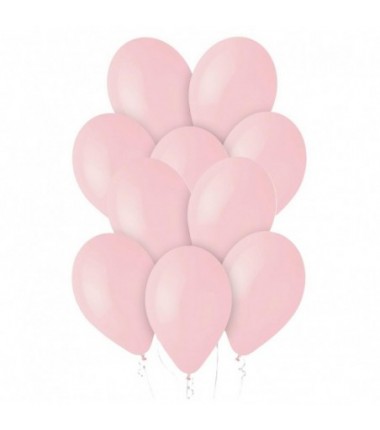 Balony Gemar 33 cm - 13" - pastelowe pudrowy róż Powder pink G120/107 - 10 sztuk