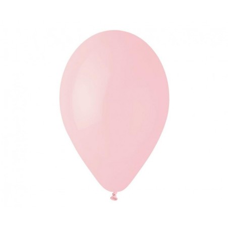 Balony Gemar 33 cm - 13" - pastelowe pudrowy róż Powder pink G120/107 - 10 sztuk