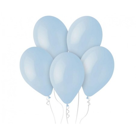 Balony Gemar 33 cm - 13" - pastelowe pudrowe błękitne Powder blue G120/108 - 10 sztuk