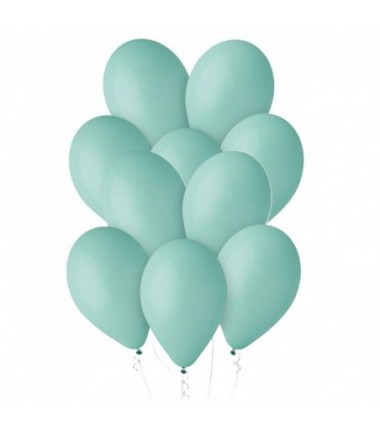 Balony Gemar 33 cm - 13" - pastelowe miętowe Tiffany G120/109 - 10 sztuk