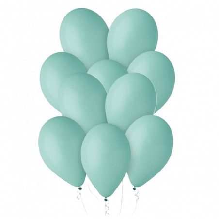 Balony Gemar 33 cm - 13" - pastelowe miętowe Tiffany G120/109 - 10 sztuk
