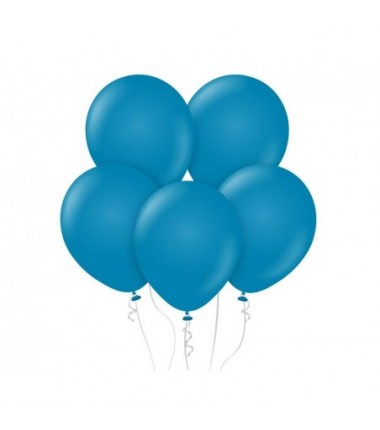 Balony Kalisan 46 cm - 18" - RETRO Deep Blue - głęboki niebieski, matowe niebieskie - 25 sztuk