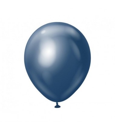Balony Kalisan 46 cm - 18" - MIRROR Navy - chromowane granatowe - 25 sztuk