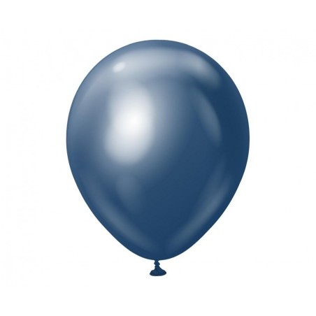 Balony Kalisan 46 cm - 18" - MIRROR Navy - chromowane granatowe - 25 sztuk