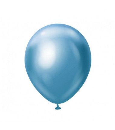 Balon Kalisan 46 cm - 18" - MIRROR Blue - niebieski - 1 sztuka