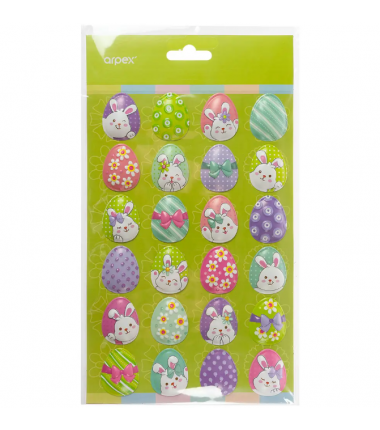 Naklejki wielkanocne 3D - króliczki