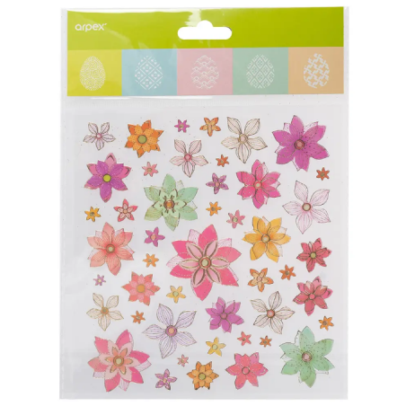 Wielkanocne naklejki - kwiaty